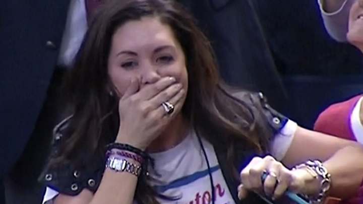 Dayton coach Archie Miller's wife, Morgan, wears a shirt that we can all support