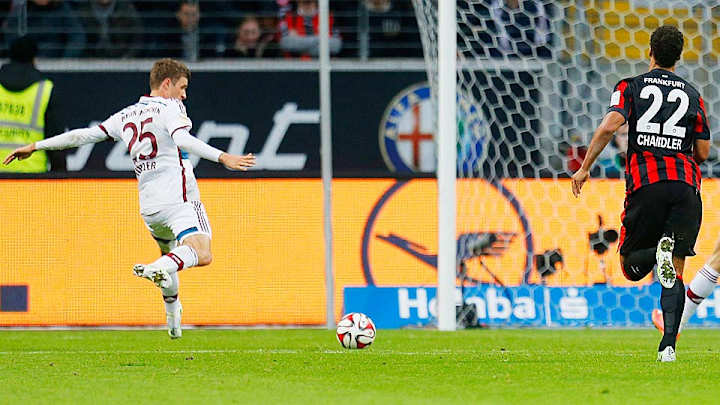 Bayern Munich romps Eintracht behind Thomas Muller hat trick