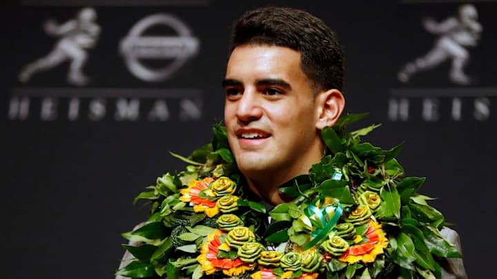 Oregon State salutes rival QB Marcus Mariota after he won the Heisman