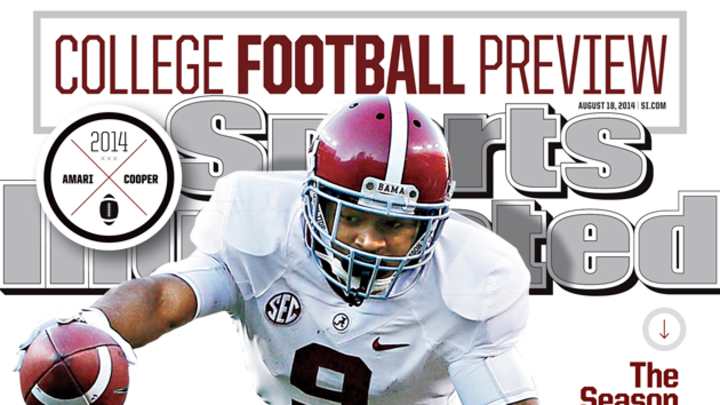 Alabama wide receiver Amari Cooper on this week’s Sports Illustrated cover