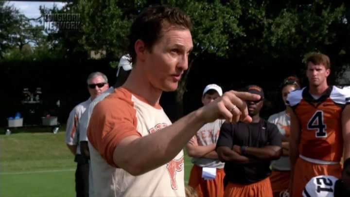 Matthew McConaughey gave an inspirational talk to Texas