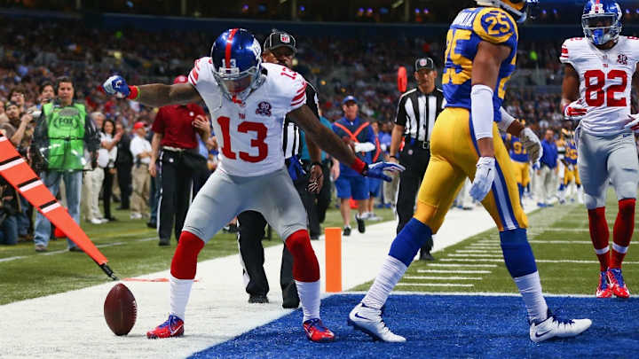 Tom Coughlin on Odell Beckham Jr.'s TD celebrations: 'Tone it down' Tom Coughlin on Odell Beckham Jr.'s TD celebrations: 'Tone it down'
