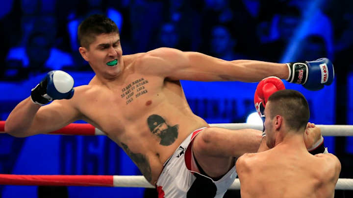 Darko Milicic loses his first kickboxing match Darko Milicic loses his first kickboxing match