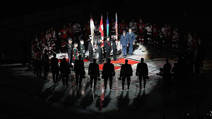Video: Winnipeg Falcons, first Olympic champs, honored on Veterans Day
