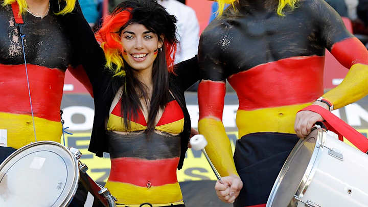 Painted Fans at the World Cup