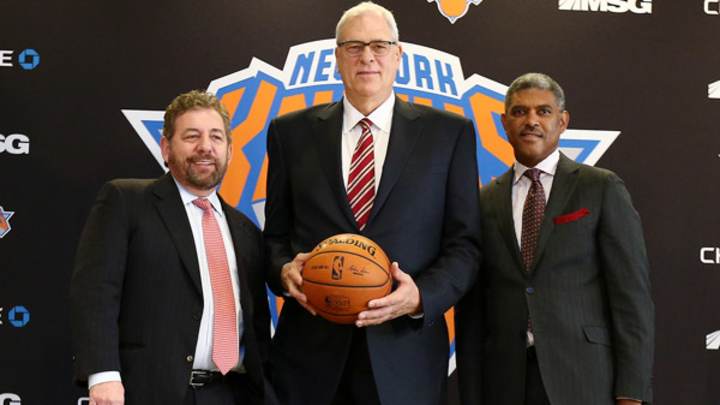 New York Knicks introduce Phil Jackson as president of basketball operations