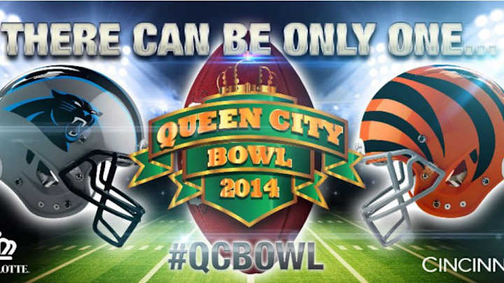 Mayors want 'Queen City' debate settled in Carolina-Cincy game Mayors want 'Queen City' debate settled in Carolina-Cincy game