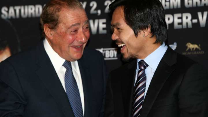 Manny Pacquiao's Promoter, Bob Arum, compares Floyd Mayweather to Hitler