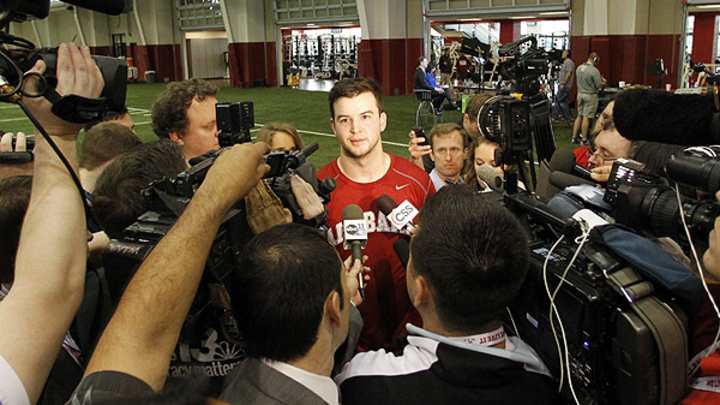 Minnesota Vikings show up in full force at Alabama pro day, eyeing A.J. McCarron?