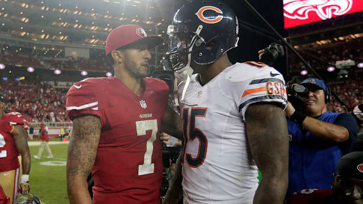 Report: Kaepernick unsportsmanlike conduct penalty was for racial slur Report: Kaepernick unsportsmanlike conduct penalty was for racial slur