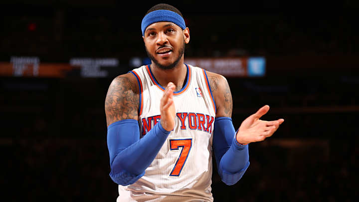 Carmelo Anthony considering waiving no-trade clause; agent denies story