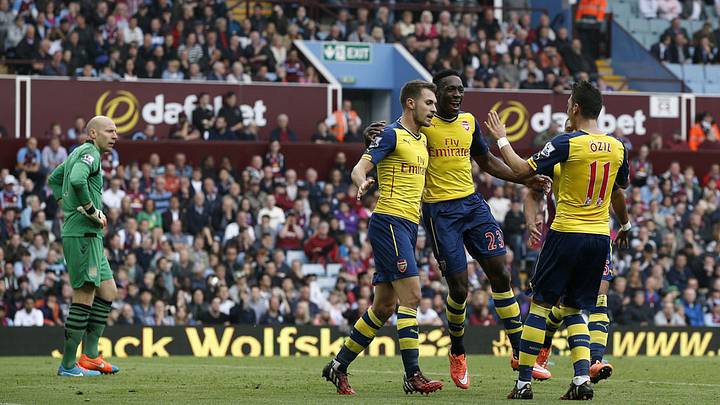 Arsenal scores three goals in four minutes in win over Aston Villa Arsenal scores three goals in four minutes in win over Aston Villa