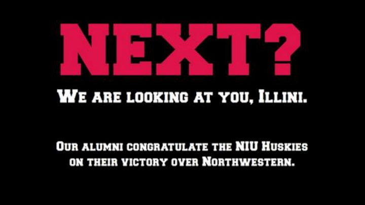 Northern Illinois taunts Northwestern and Illinois with newspaper ad Northern Illinois taunts Northwestern and Illinois with newspaper ad