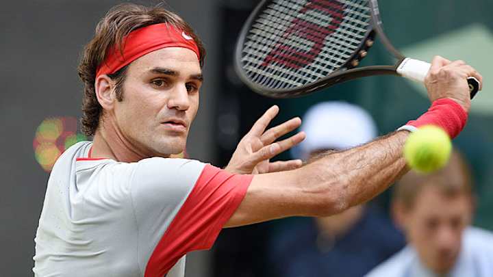Federer advances to play Falla in final for seventh Halle title