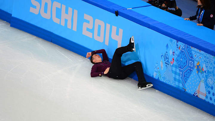 US champion Abbott falls hard in short program US champion Abbott falls hard in short program