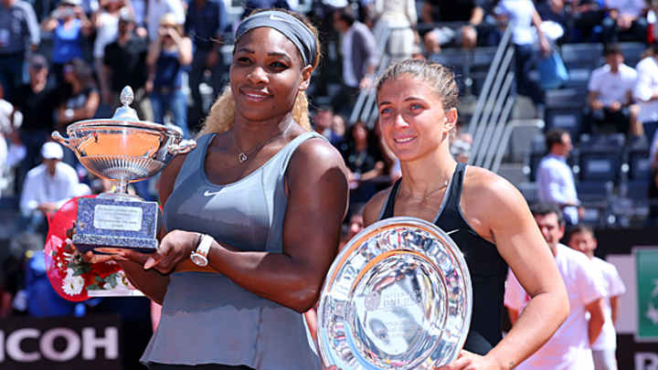 Serena Williams routs Sara Errani to win 60th WTA title at the Italian Open