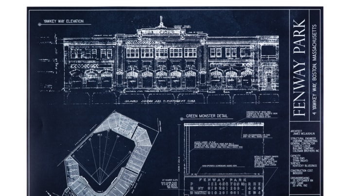 Hand-Drawn Blueprints of Famous MLB and NFL Stadiums Hand-Drawn Blueprints of Famous MLB and NFL Stadiums