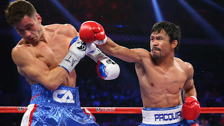 Manny Pacquiao defeats Chris Algieri in lopsided welterweight title fight Manny Pacquiao defeats Chris Algieri in lopsided welterweight title fight