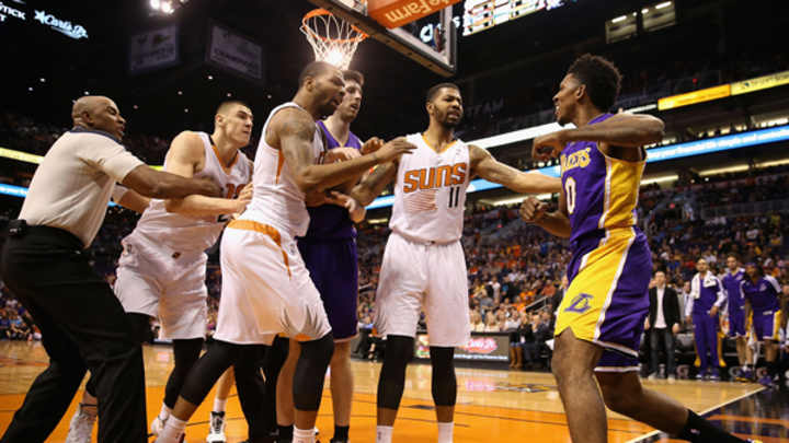 Video: Suns' Alex Len, Lakers' Nick Young ejected after altercation