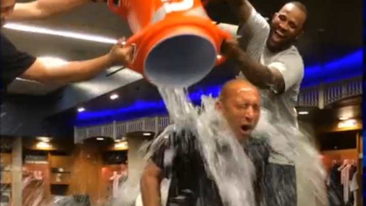 Yankees' Derek Jeter takes the ALS Ice Bucket Challenge, nominates Michael Jordan Yankees' Derek Jeter takes the ALS Ice Bucket Challenge, nominates Michael Jordan
