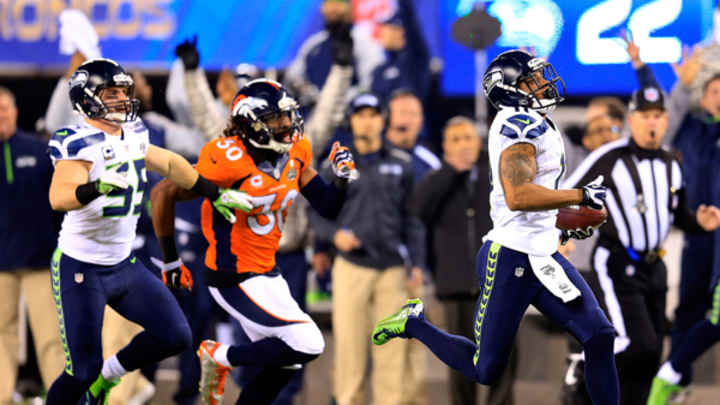 Percy Harvin opens second half of Super Bowl XLVIII with kick return touchdown Percy Harvin opens second half of Super Bowl XLVIII with kick return touchdown