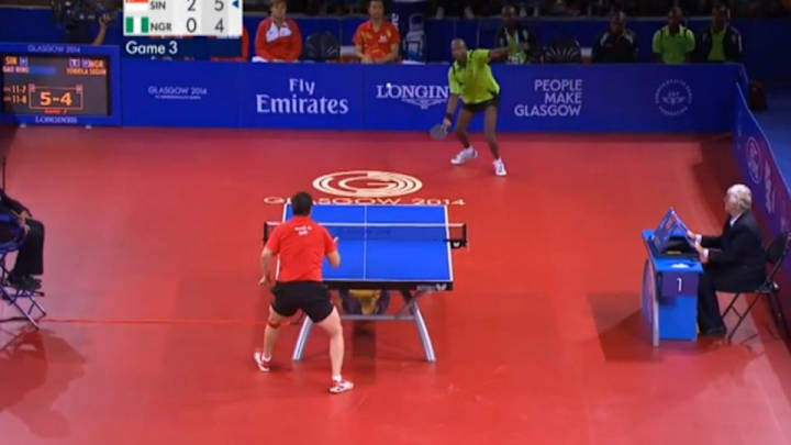 Commonwealth Games table tennis match features crazy 41-shot rally