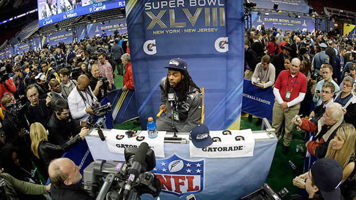 Richard Sherman talks NFC title game, teammates and more at Super Bowl Media Day Richard Sherman talks NFC title game, teammates and more at Super Bowl Media Day