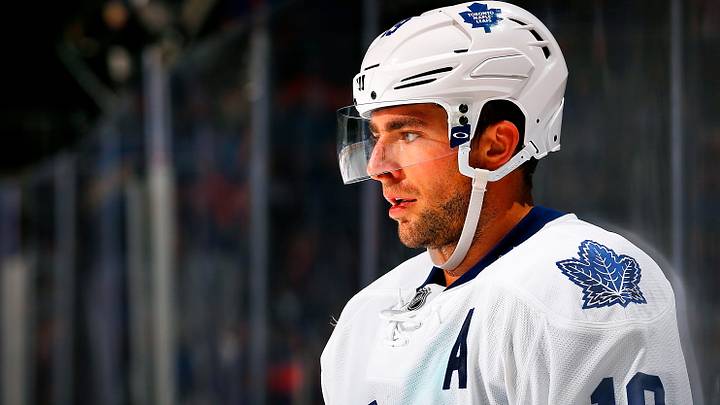 Toronto Maple Leafs' Joffrey Lupul leaves Wednesday's game vs. Bruins