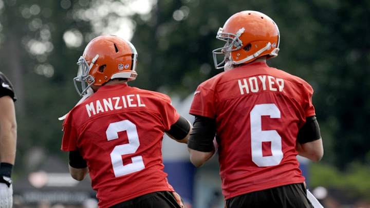 Browns coach Mike Pettine: Johnny Manziel hasn't overtaken Brian Hoyer