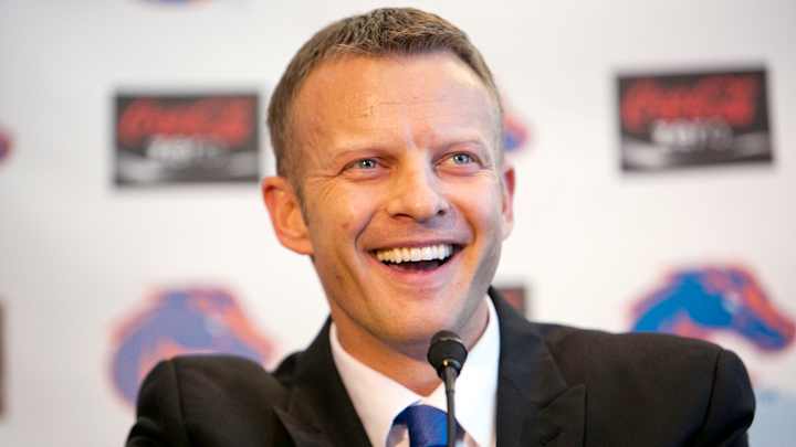 Boise State coach Bryan Harsin explains why OC Sanford will call plays