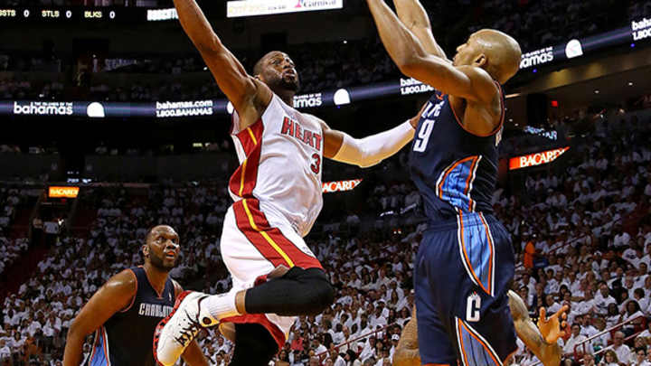 Three-Pointers: Heat storm past Bobcats in Game 1 as Dwyane Wade buoys offense Three-Pointers: Heat storm past Bobcats in Game 1 as Dwyane Wade buoys offense