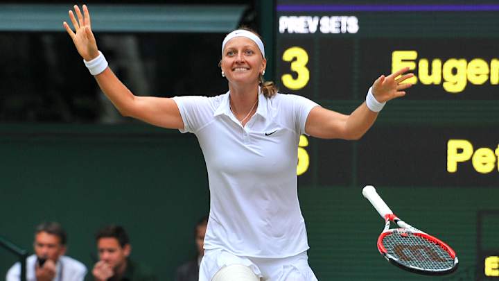 Kvitova overwhelms Bouchard to claim her second Wimbledon title Kvitova overwhelms Bouchard to claim her second Wimbledon title