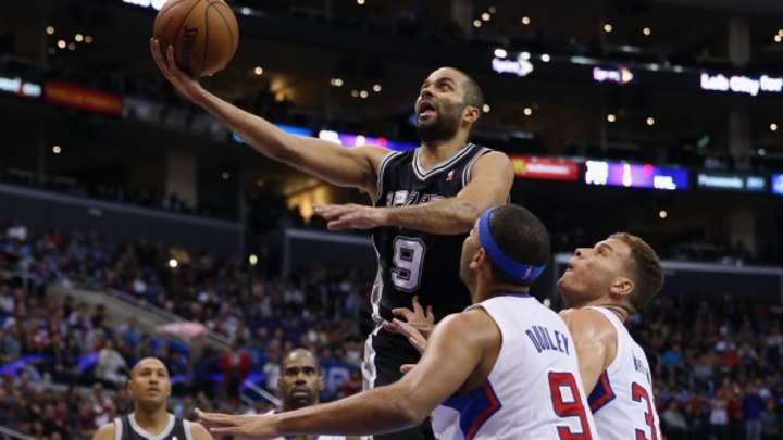 Spurs guard Tony Parker out for road trip with back injury