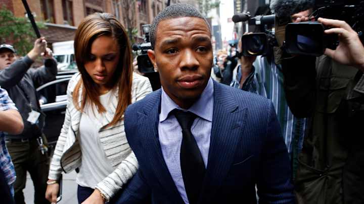 Ray Rice makes public appearance, says he made 'horrible mistake'