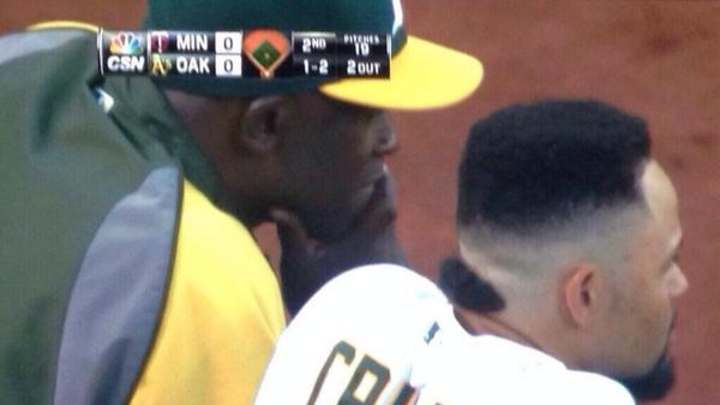 Let's give it up for Coco Crisp's bizarre new haircut