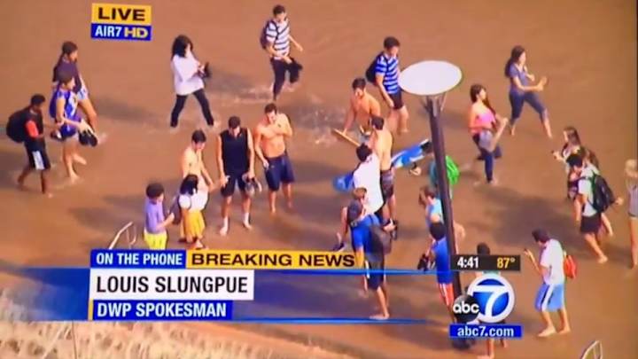 Someone prank called an LA news station about the UCLA flood