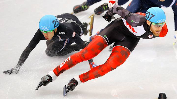 J.R. Celski crashes, eliminated in 1000 meters