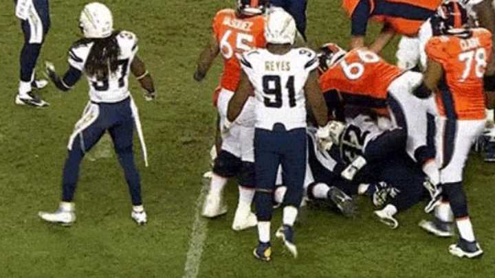 Video: Chargers' Addae evaluated after strange reaction to hit Video: Chargers' Addae evaluated after strange reaction to hit