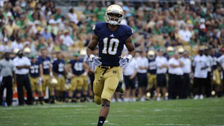 Suspended WR Daniels 'done' at Notre Dame; Williams gone for season Suspended WR Daniels 'done' at Notre Dame; Williams gone for season