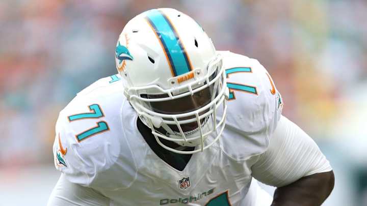 Dolphins tackle Branden Albert (elbow) unsure if he can play vs. Bears