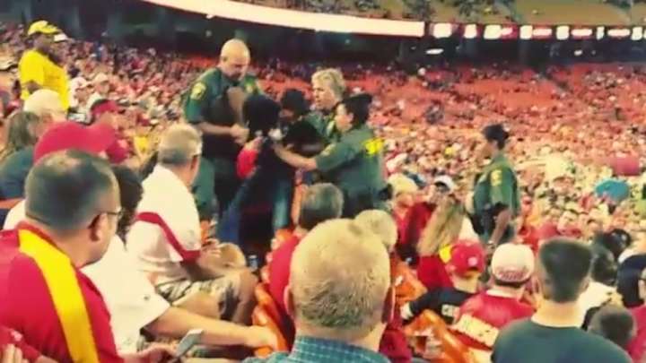 A fan was tased at a preseason Chiefs game A fan was tased at a preseason Chiefs game