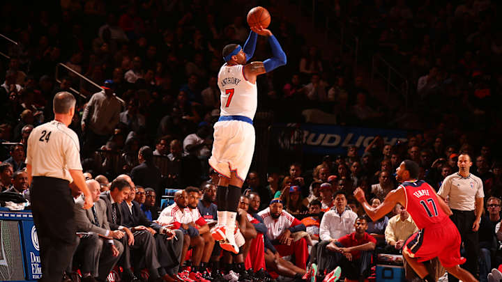 Phil Jackson: Carmelo Anthony will be a better passer in triangle offense Phil Jackson: Carmelo Anthony will be a better passer in triangle offense