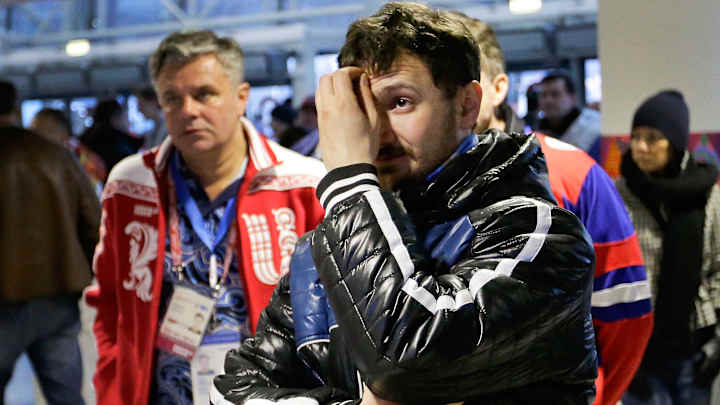 Russian fans lament hockey team's defeat