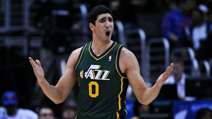 Jazz player threw his mouthguard into the stands and a fan grabbed it Jazz player threw his mouthguard into the stands and a fan grabbed it