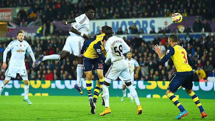 Swansea scores twice in three minutes to come back, stun Arsenal