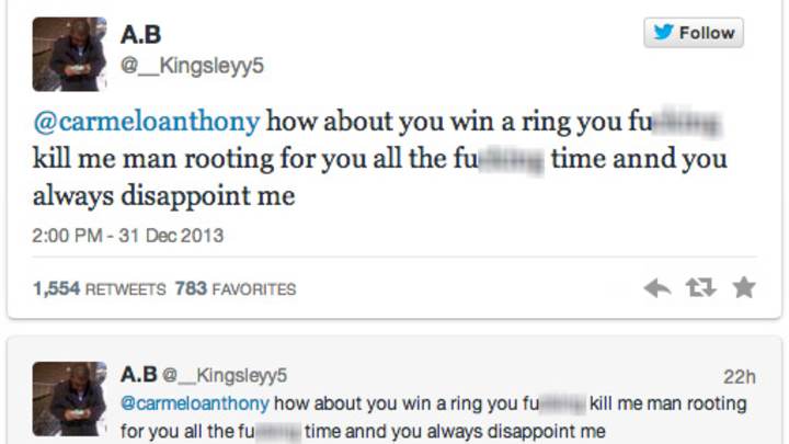 Carmelo Anthony Tweets About Fan's "Glazed Donut Face," Sparks a Meme Carmelo Anthony Tweets About Fan's "Glazed Donut Face," Sparks a Meme