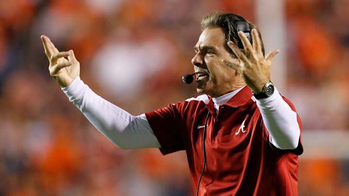 A man hid in Nick Saban's bathroom to propose to his girlfriend A man hid in Nick Saban's bathroom to propose to his girlfriend