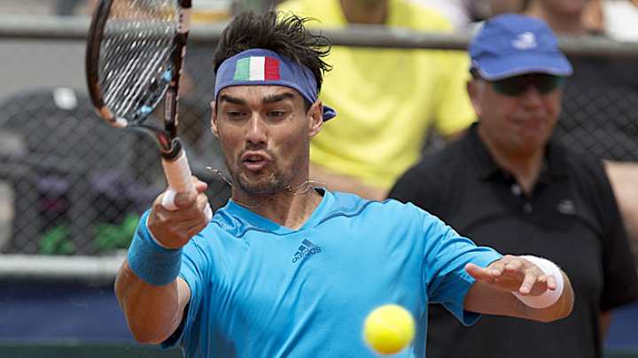 Top-seeded Fognini reaches quarterfinals in Chile