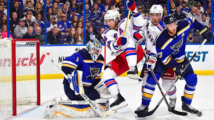 Off The Draw: Rangers-Blues in battle of Broadway bruiseshirts; more Off The Draw: Rangers-Blues in battle of Broadway bruiseshirts; more