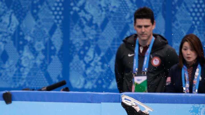 SOCHI SCENE: A figure skater's fall